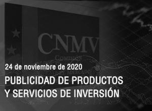 CNMV publicidad productos servicios inversion